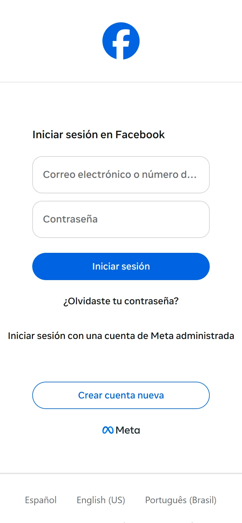 Ventana de Facebook que pide iniciar sesión para conectar con ChatVenti